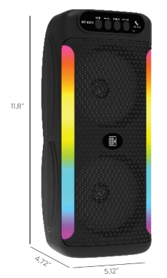 Haut-Parleur Portable Bluetooth RVB de Pointe 